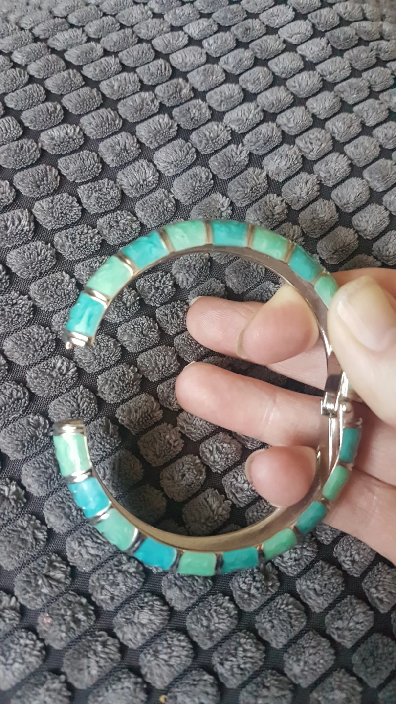 Turquoise Beaded & Bangle Bracelets Set - photo 2