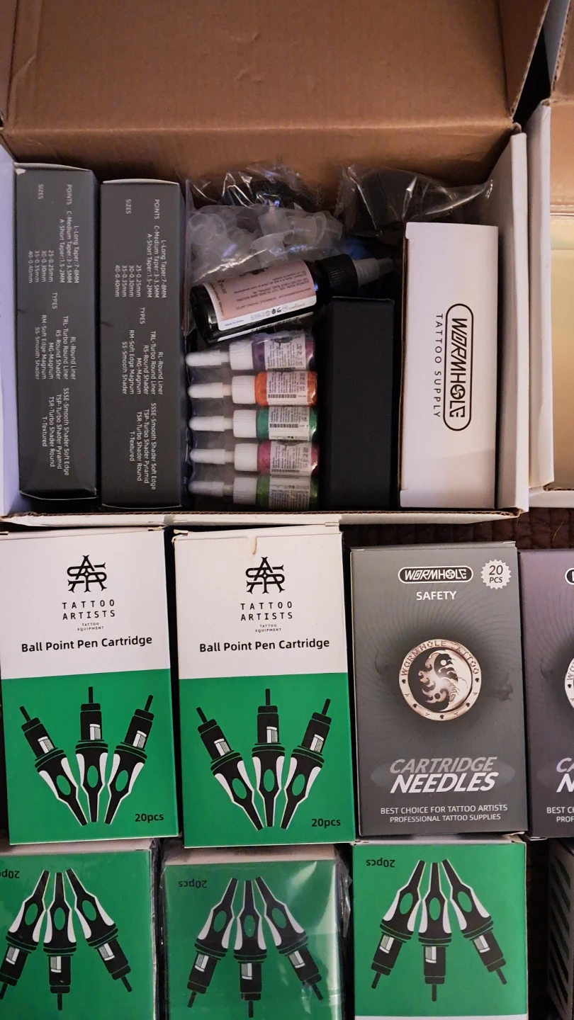 Tattoo Supply Lot: Cartridge Needles & Ball Point Pen Cartridges - photo 5