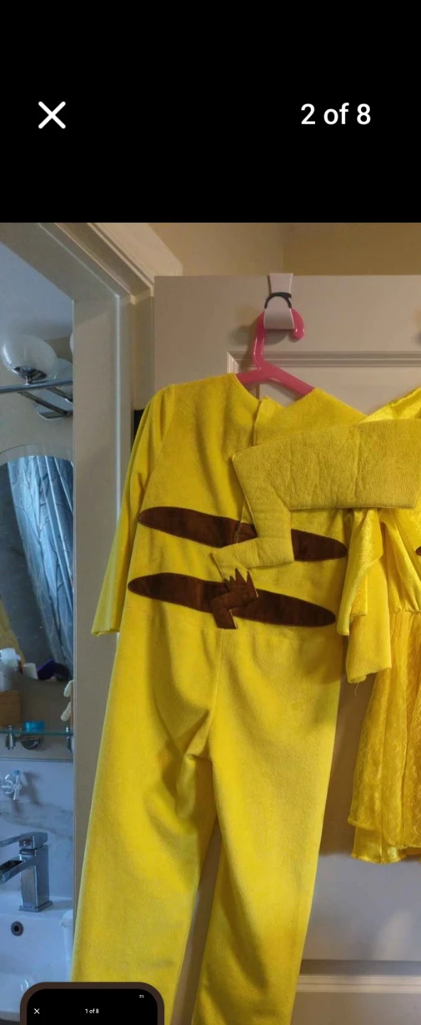 Yellow Pikachu Costumes for Kids size 4/5 - photo 2