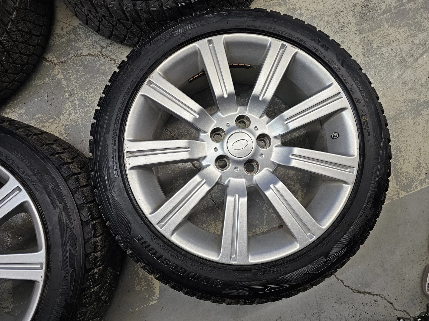 RANGE ROVER SPORT WINTER TIRES ON O.E.M RIMS 245/50 R20