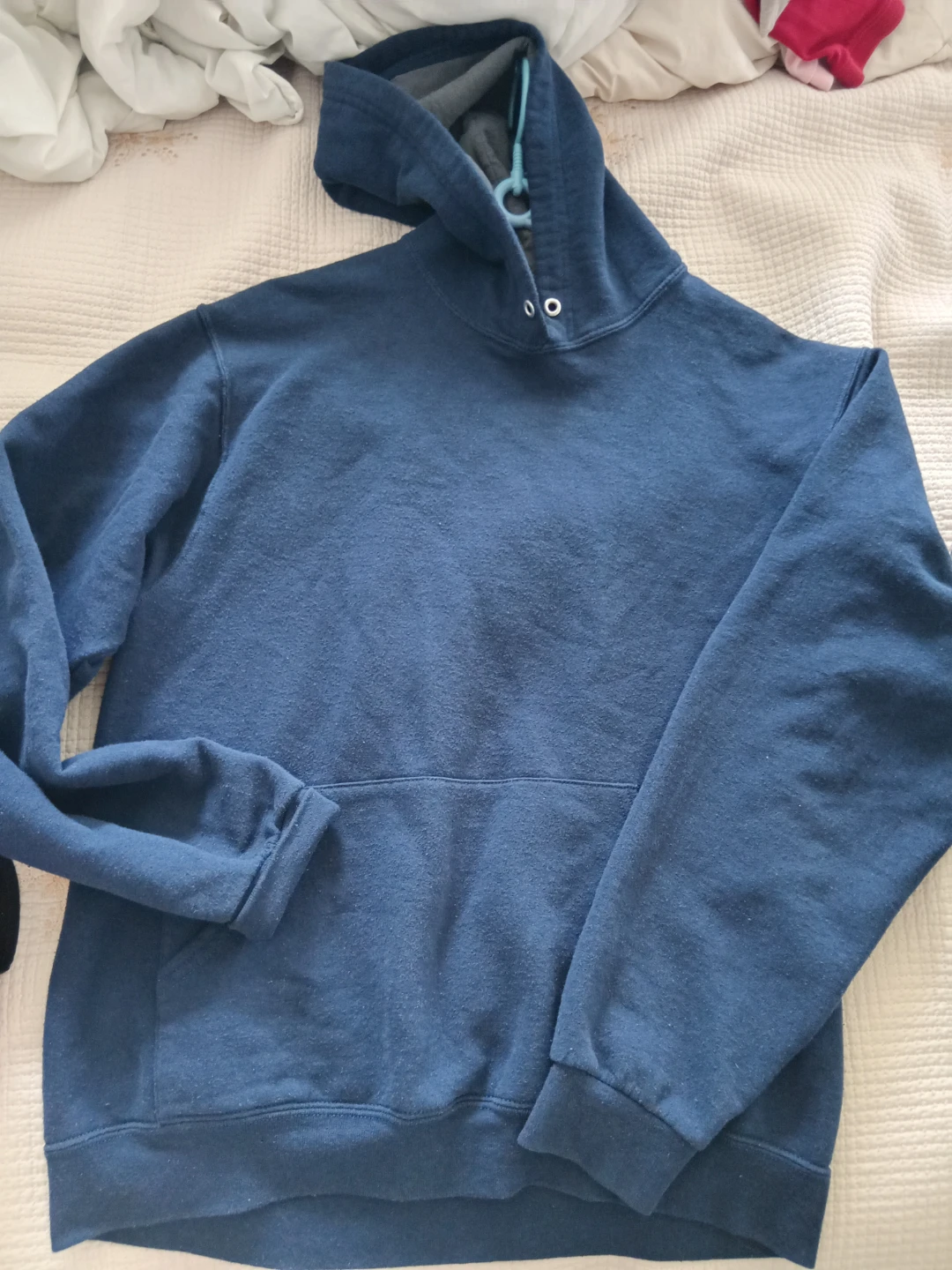 Blue hoodie