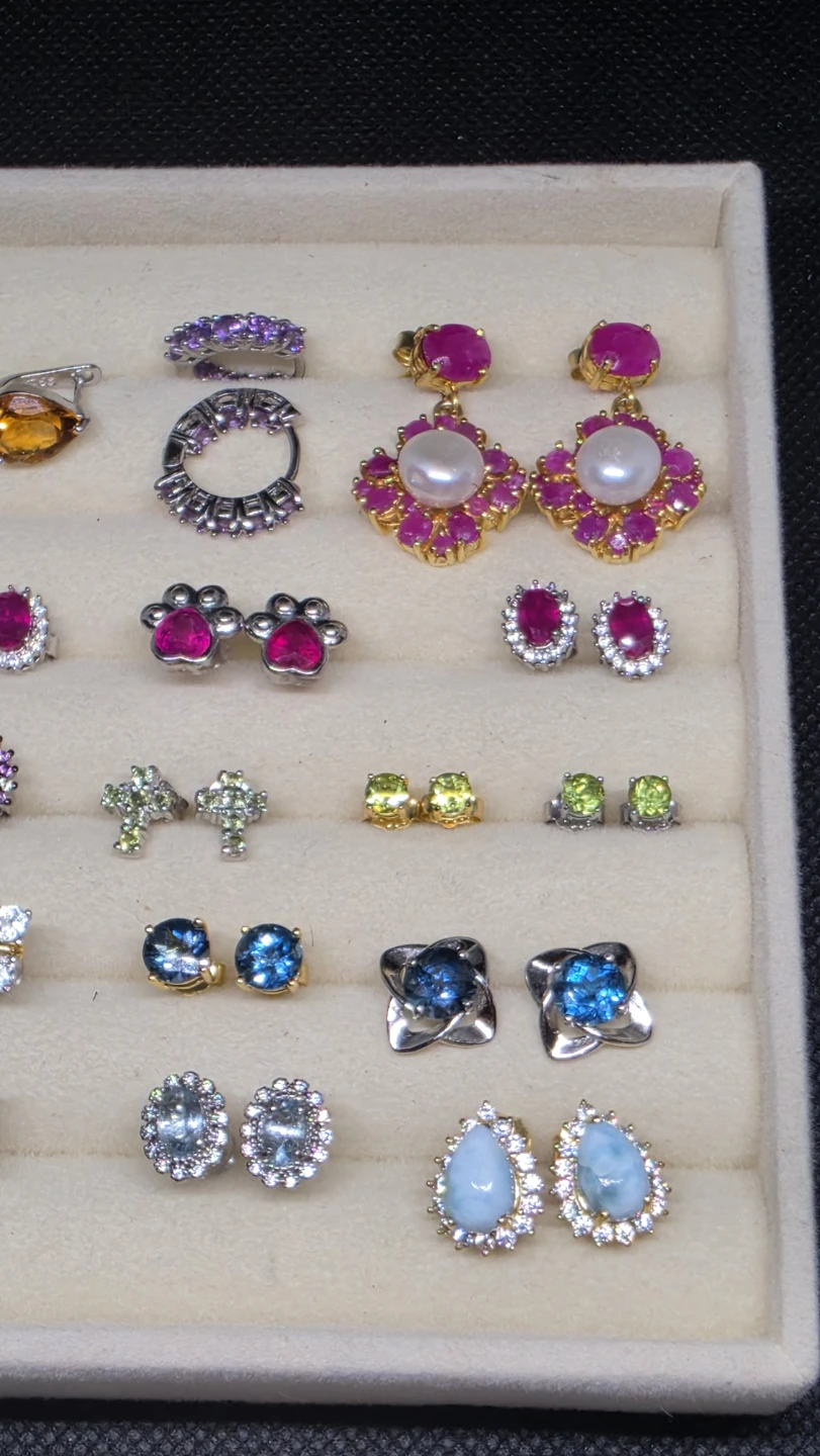 Assorted Gemstone S925 Earrings - photo 2