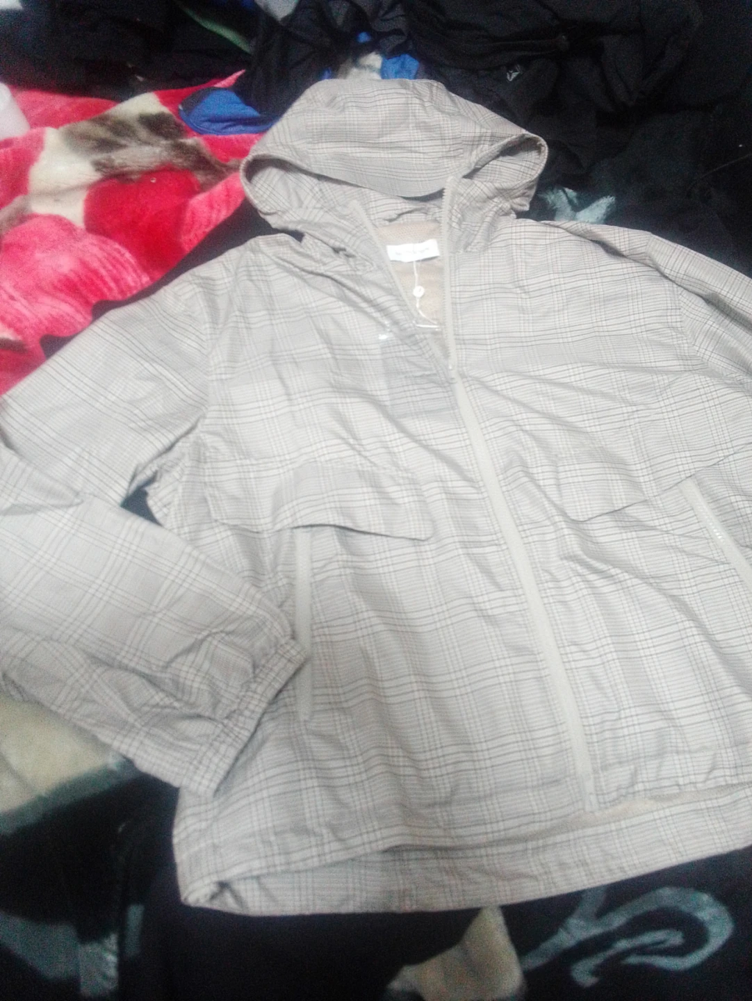 Armarex Remix Plaid Windbreaker Jacket