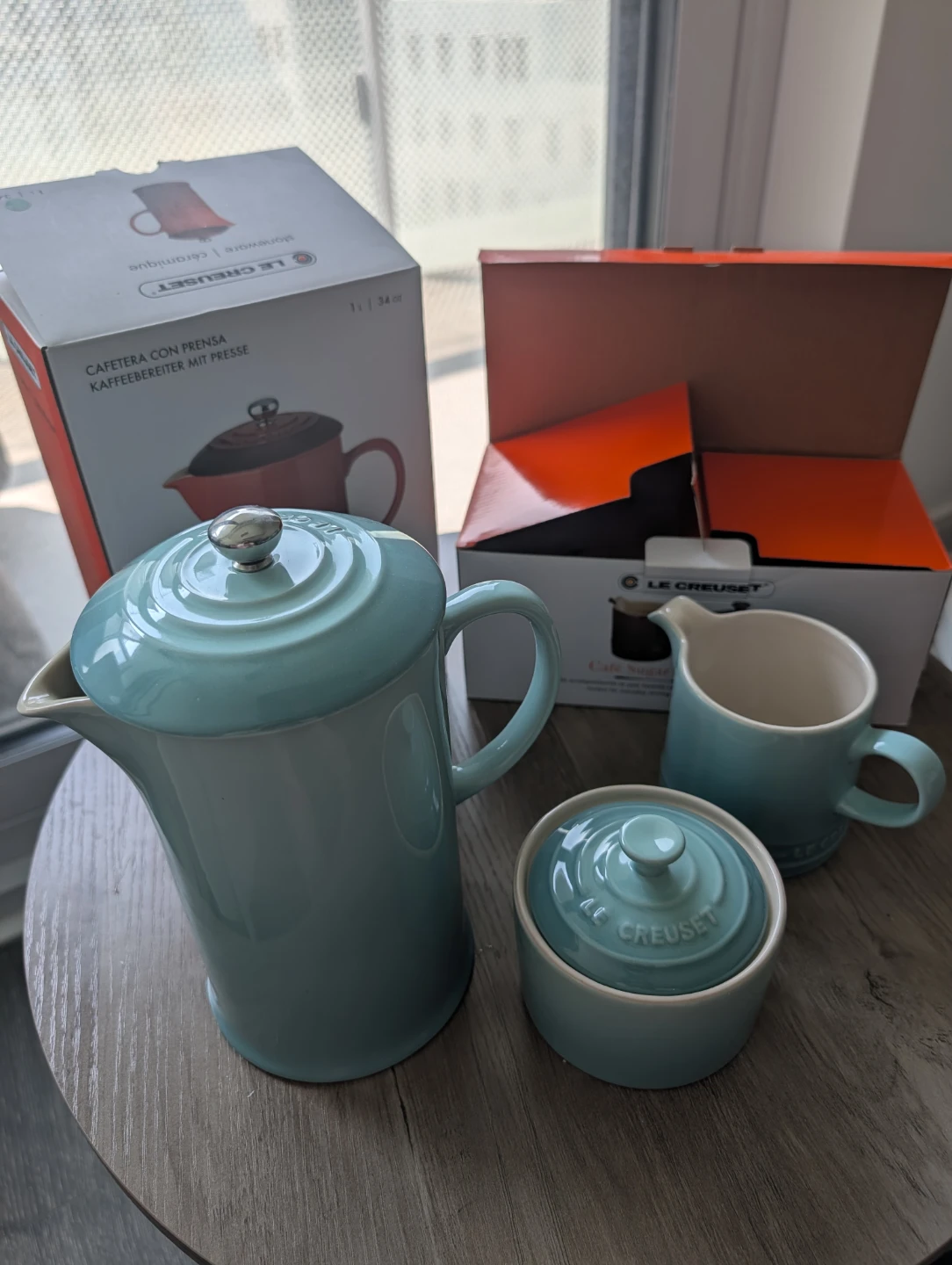 Le Creuset French Press and Sugar & Creamer Set
