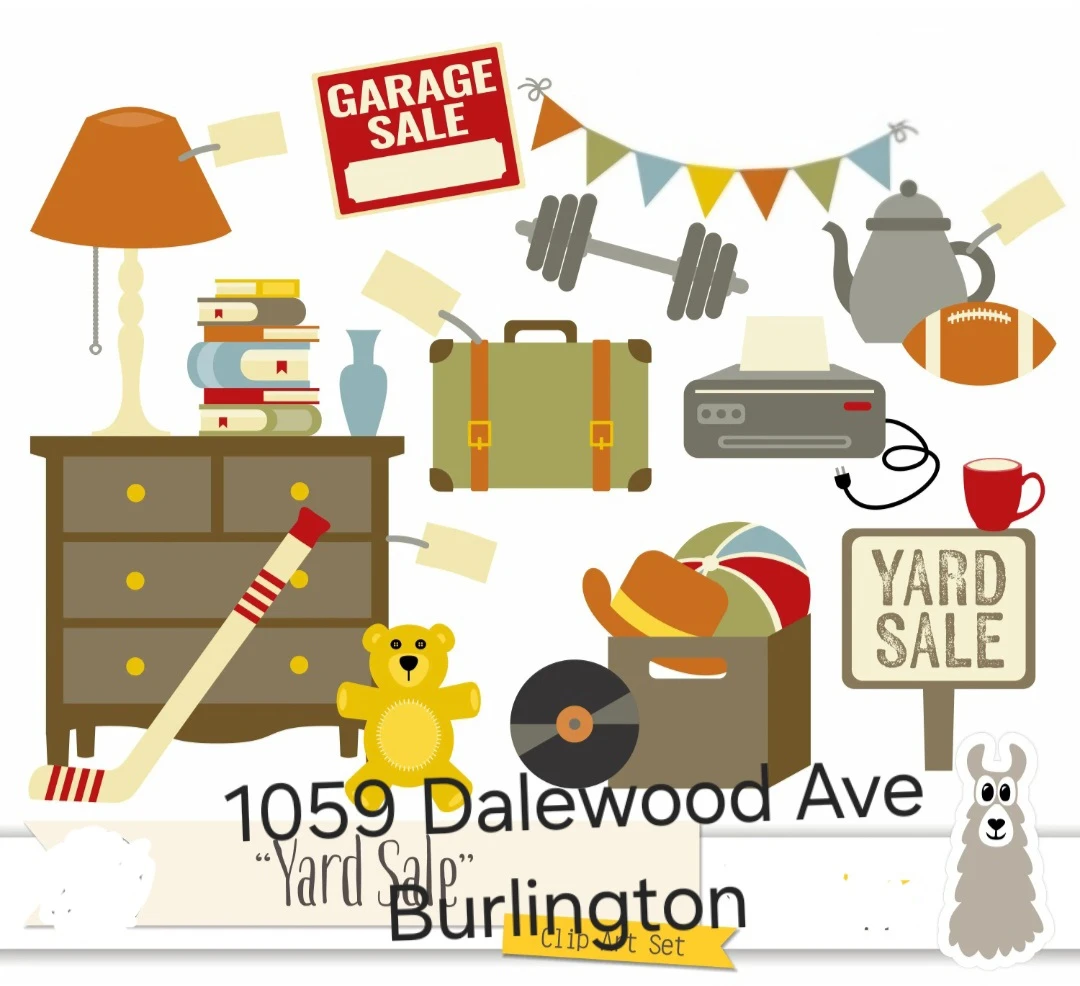Garage Sale @ 1059 Dalewood Ave Burlington from 8am to 12pm