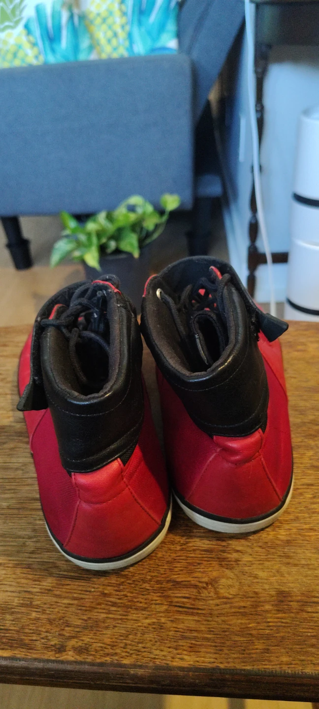 Red High-Top Sneakers - photo 4