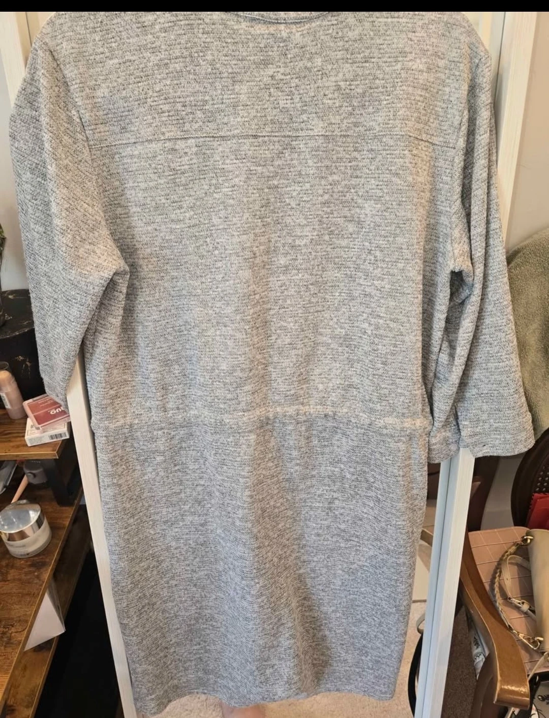 Funk n' Soul Grey Textured Dress with Silver Sparkle - Size L - photo 3