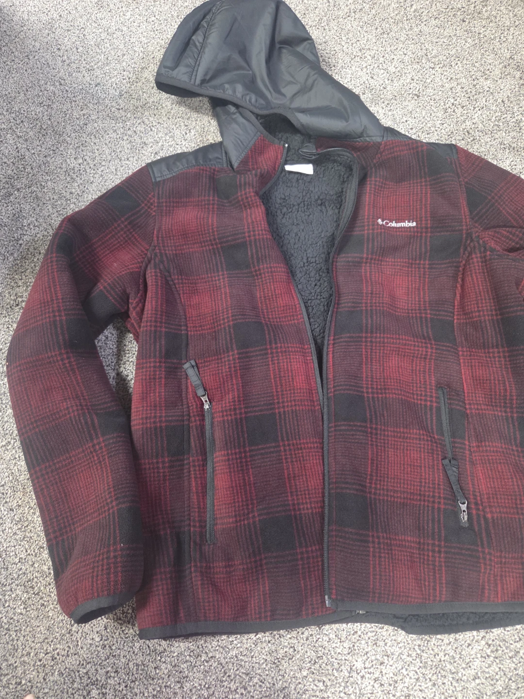 Columbia Flannel Fleece Lined Jacket