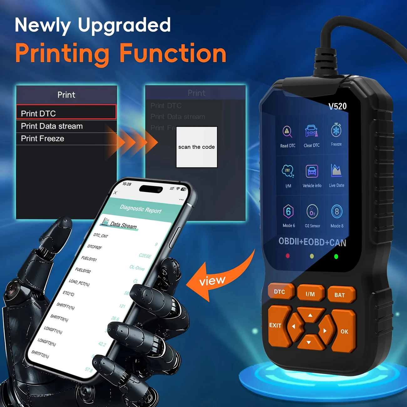 Professional OBD2 Scanner - Upgraded OBDII - photo 2