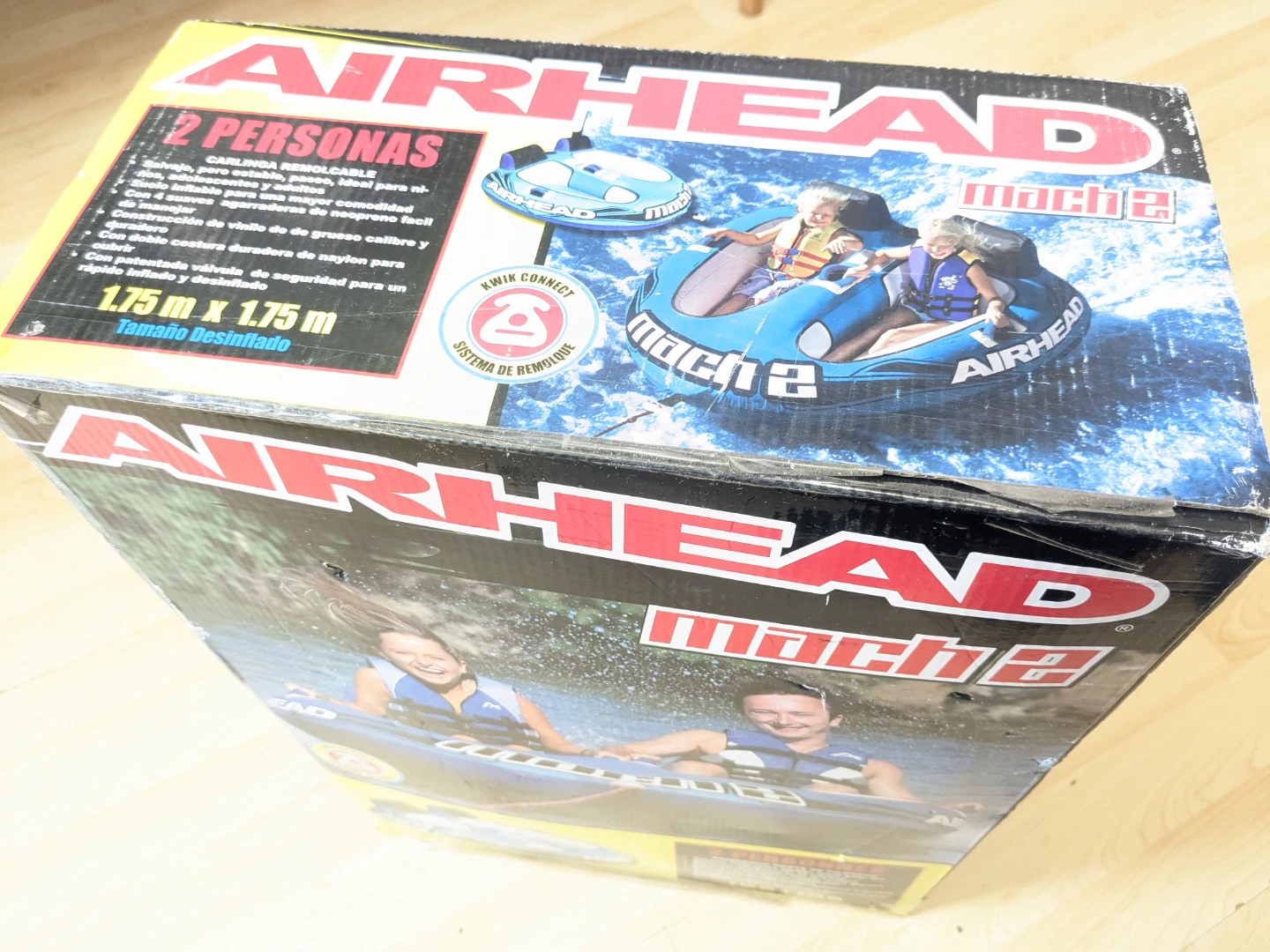 AIRHEAD Mach 2 People Towable Tube with Quick Connect Tow System - photo 3