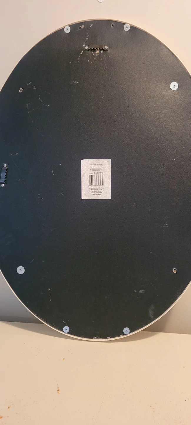 White Oval Mirror - photo 2