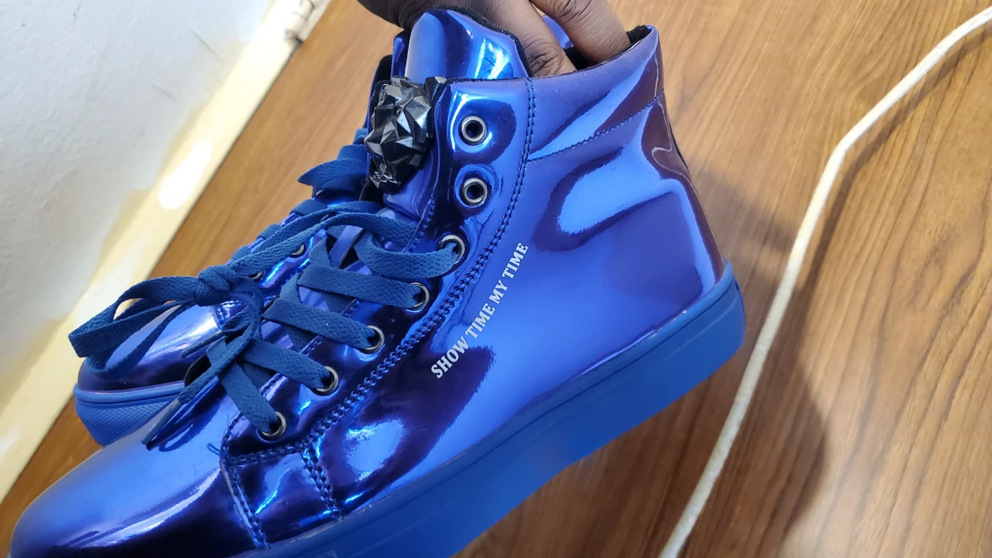 Blue High Top Sneakers