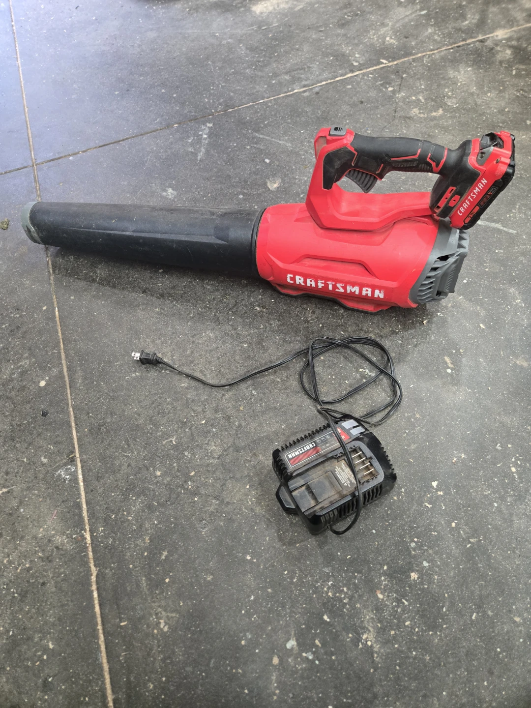 Craftsman Cordless Leaf Blower with Charger