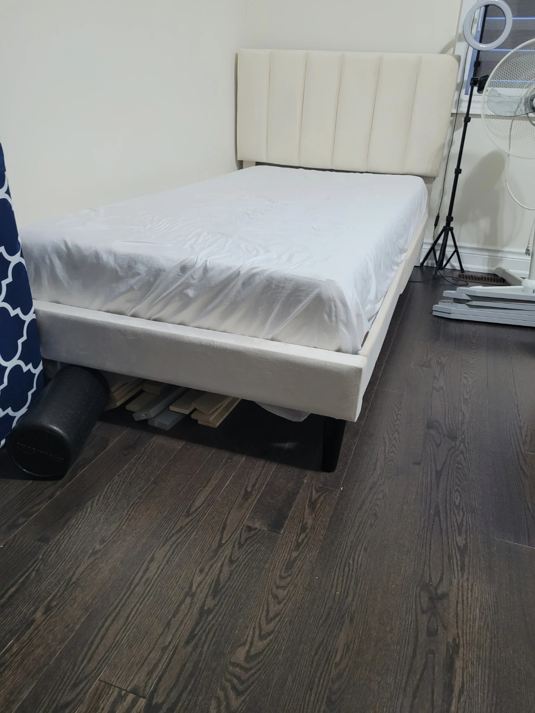 Single Bed Frame with Padded Headboard - photo 3