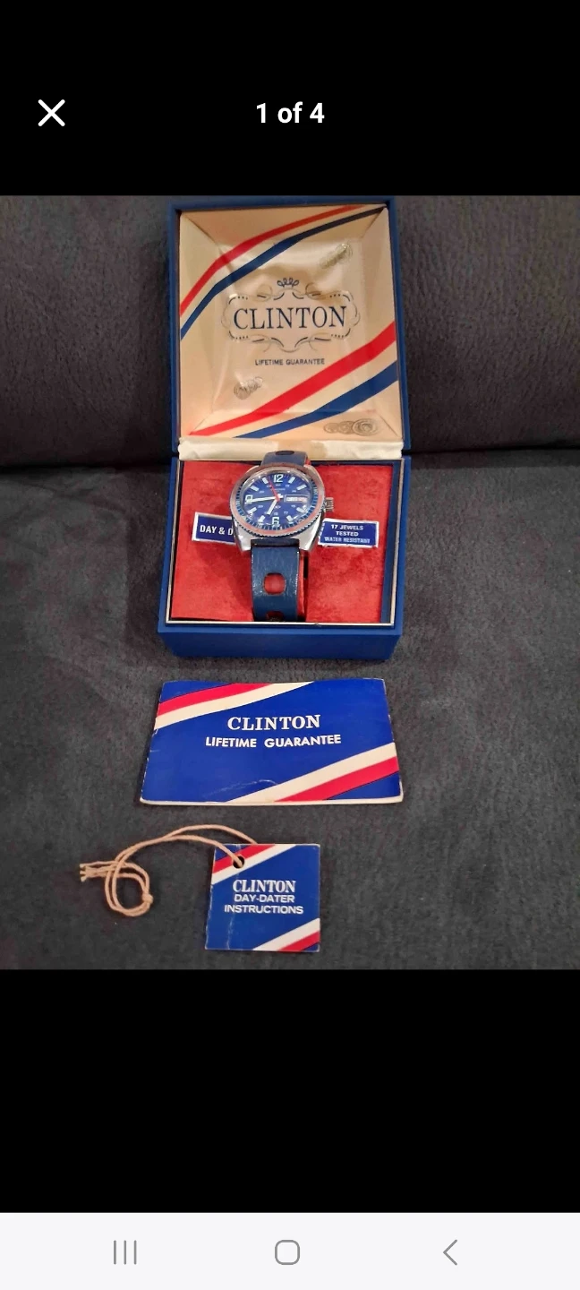 Vintage 1960s Clinton worldtimer watch - photo 2