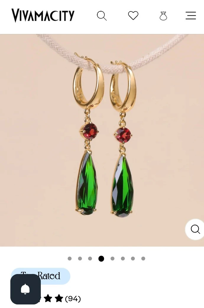18KT Gold Vermeil Howl's Earrings - Vivamacity