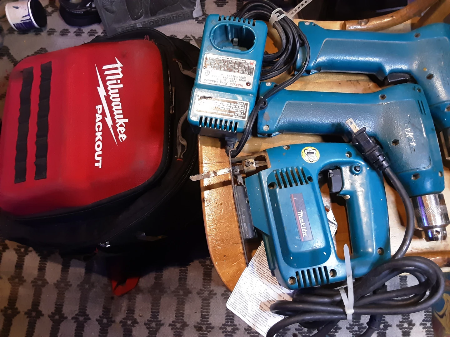 Makita Power Tools with Milwaukee Packout Bag
