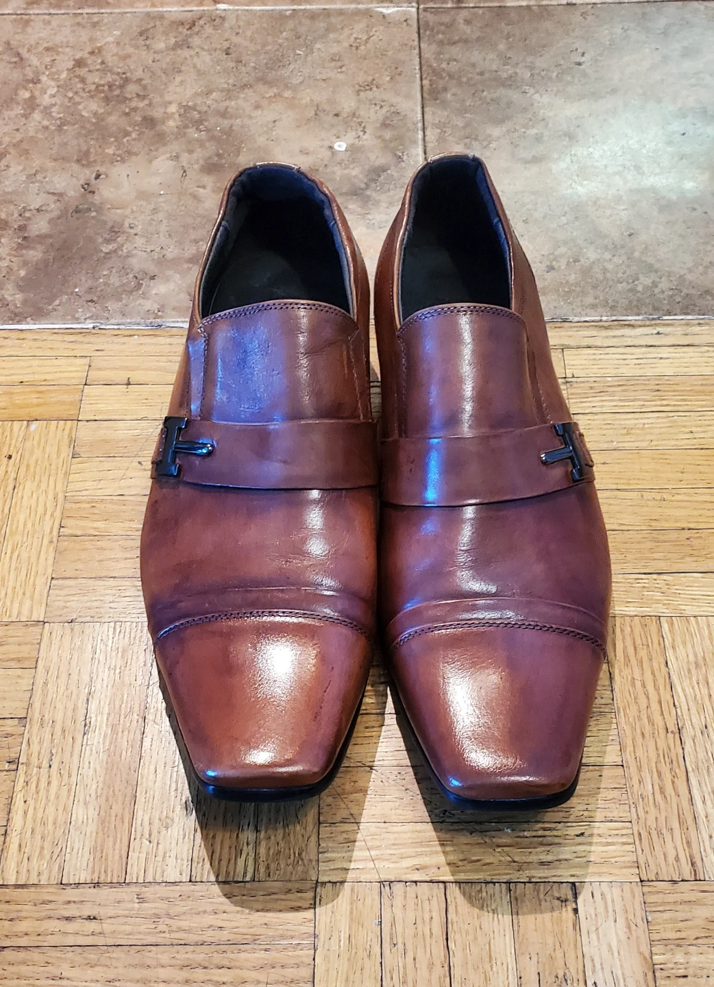 Men's Steve Madden Leather Shoes Size  10