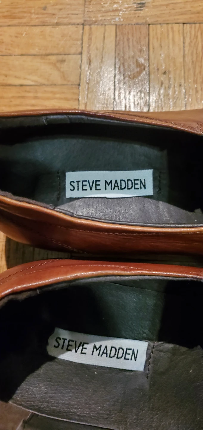 Men's Steve Madden Leather Shoes Size  10 - photo 4
