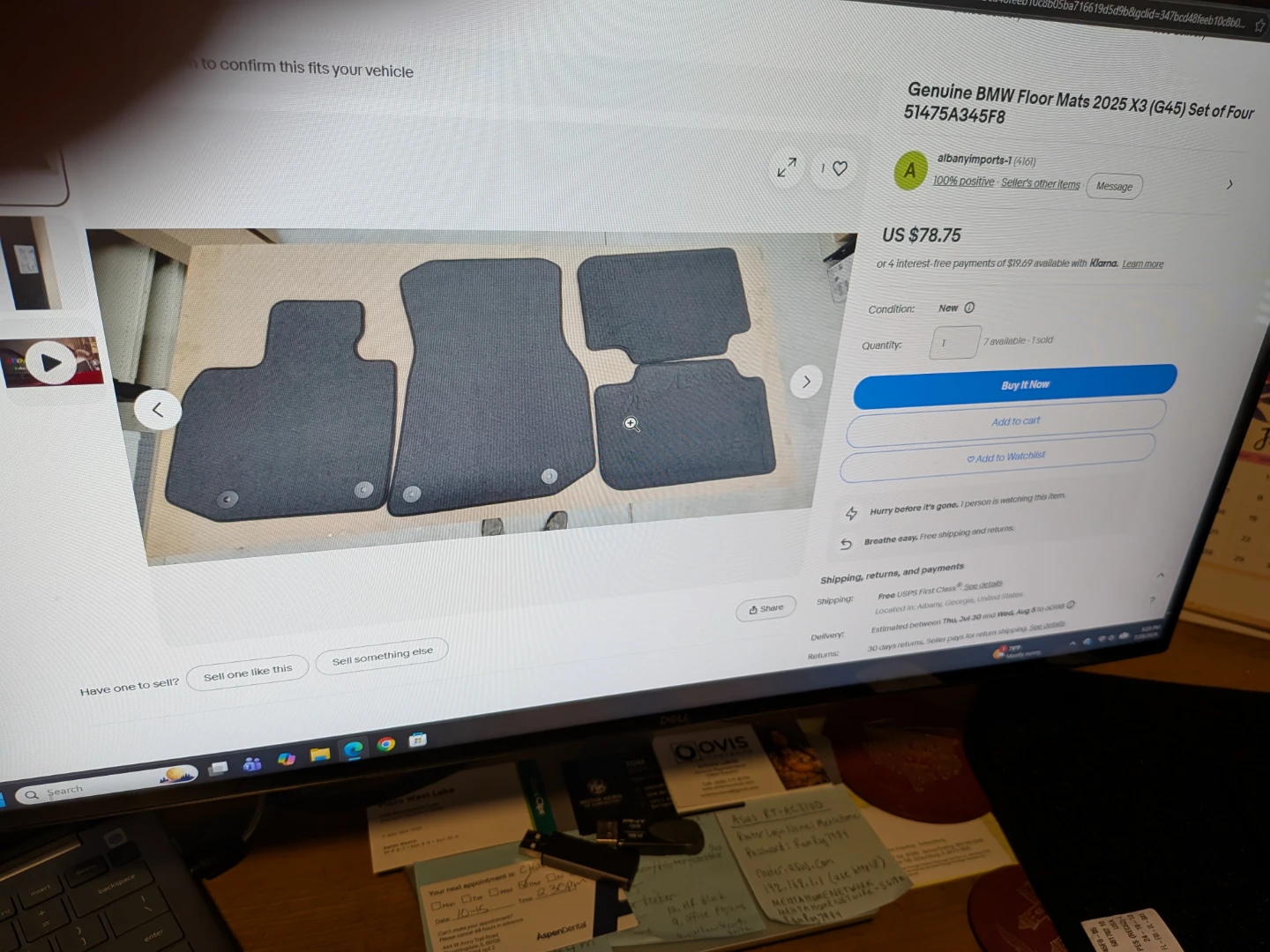 BMW X3 Carpet mats