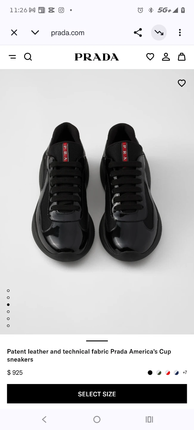 Prada America's Cup Sneakers Patent Leather. - photo 3