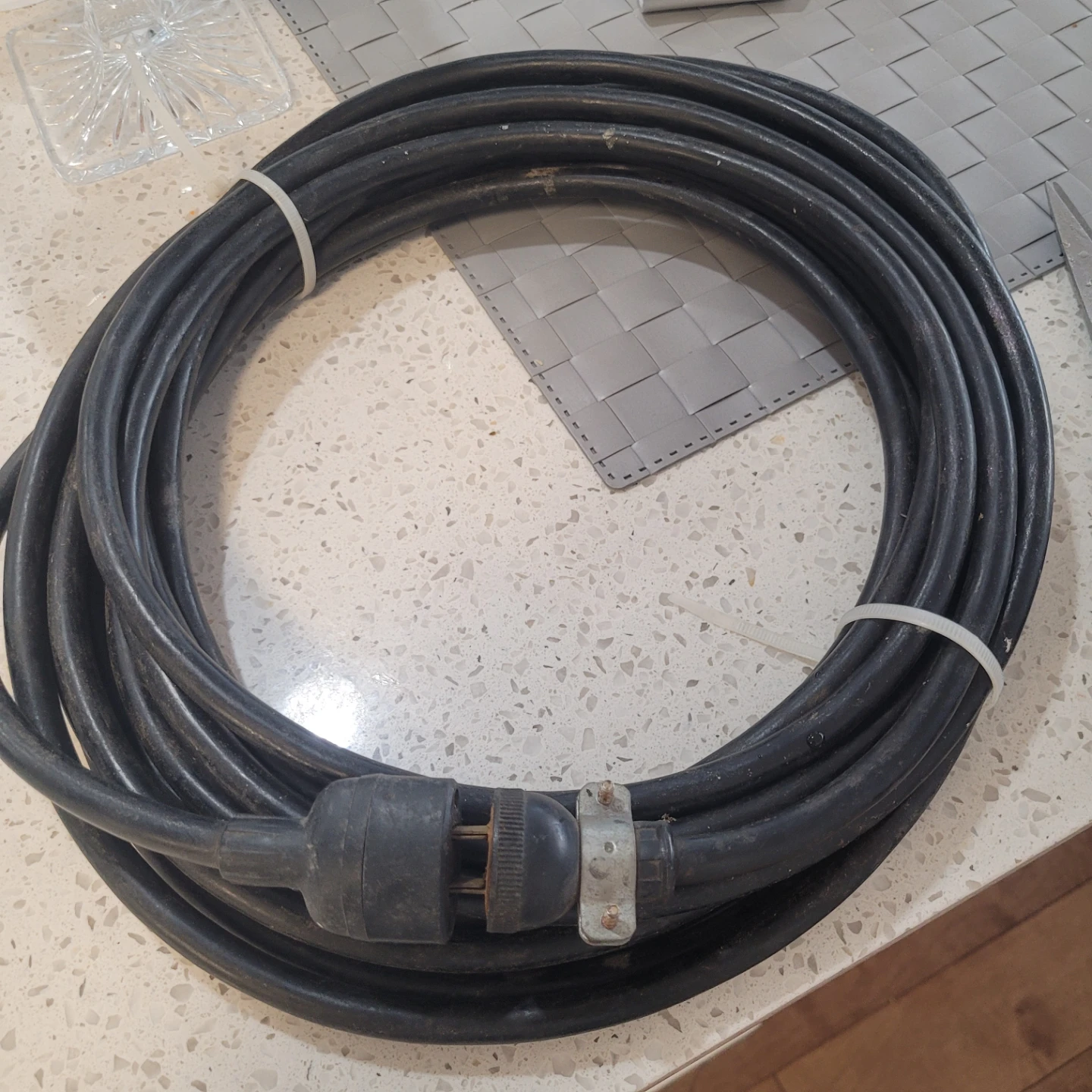 Heavy Duty Black Extension Cord