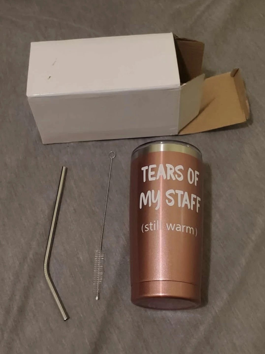 Rose Gold Tumbler "Tears of My Staff"