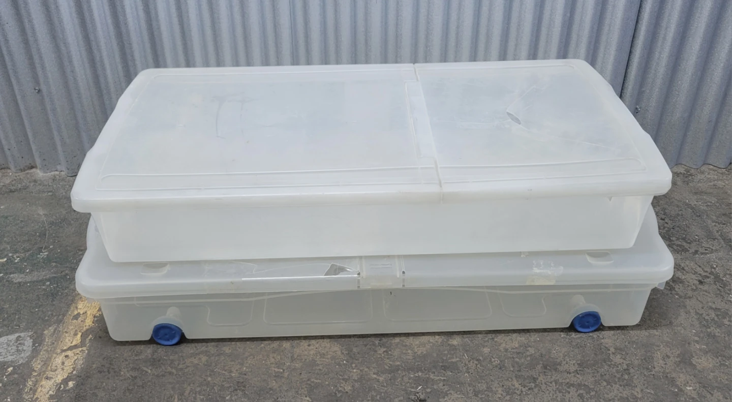 Clear Big Underbed Storage Bins