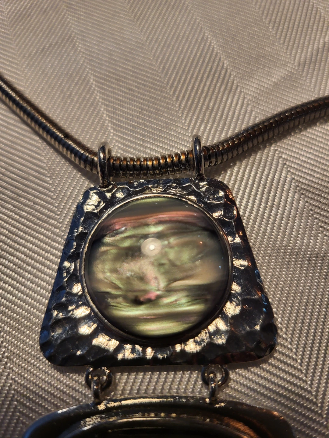 Statement Necklace with Mother of Pearl - photo 3