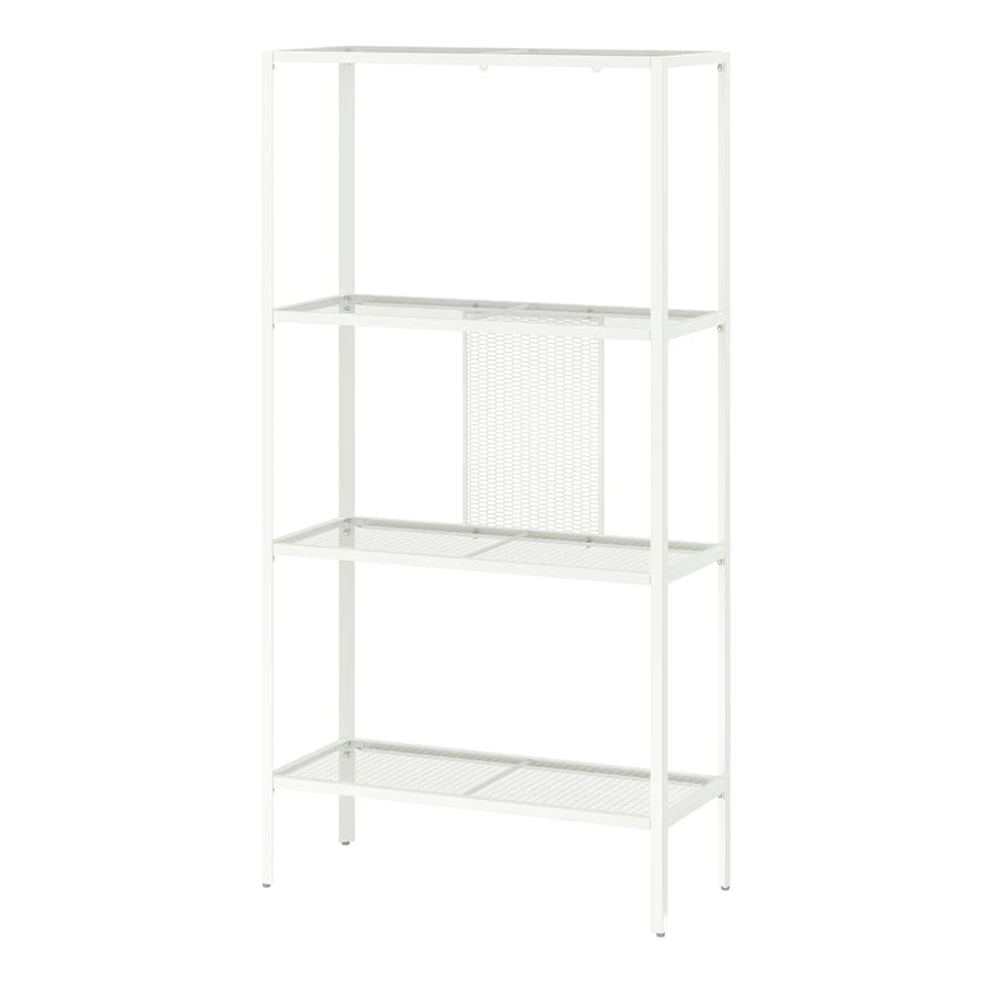 2 for 40 White Metal Shelving Unit BAGGEBO