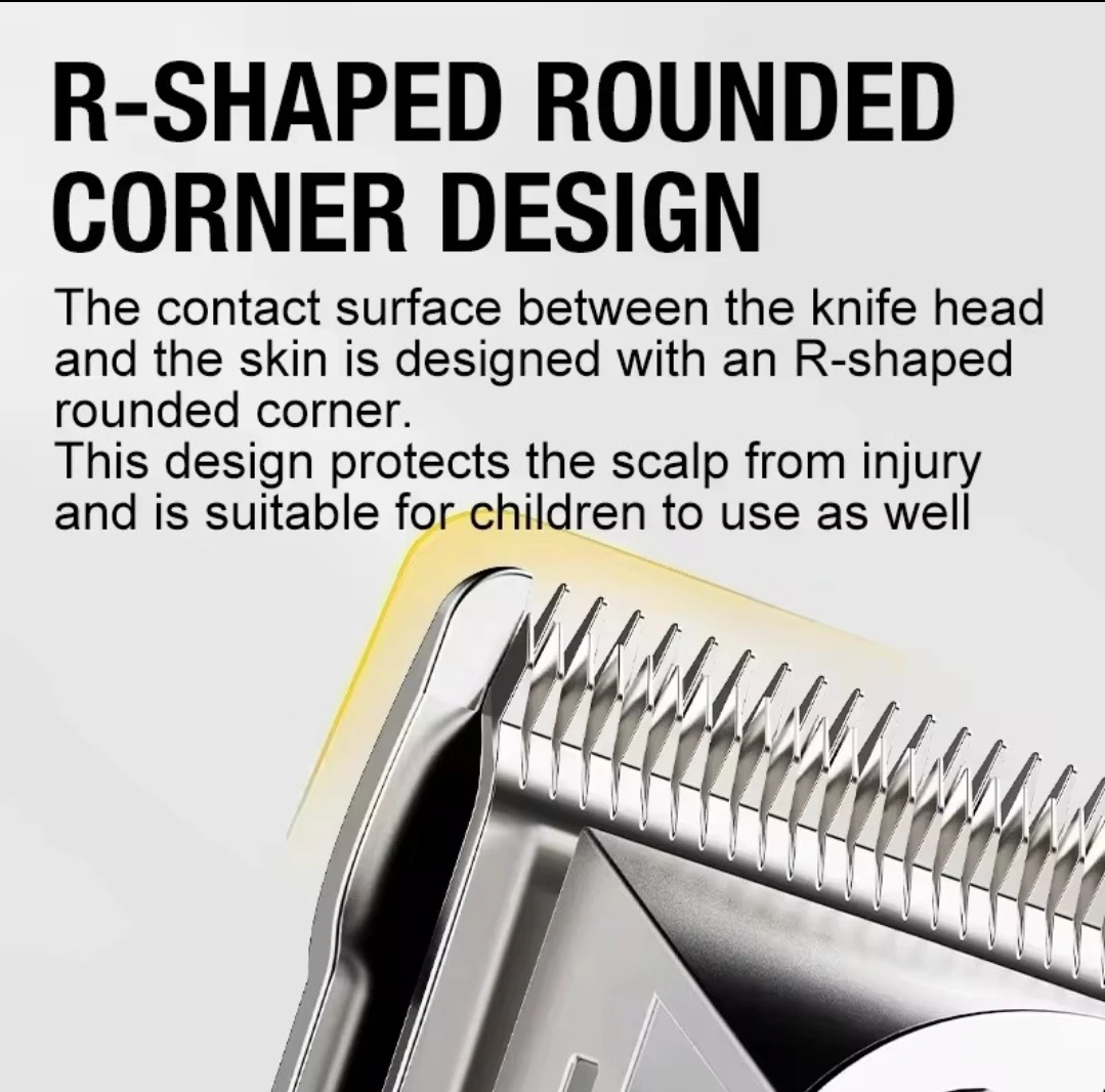NIB - Cordless 6.3" Rechargeable SILVER Hair Trimmer Clipper - photo 5