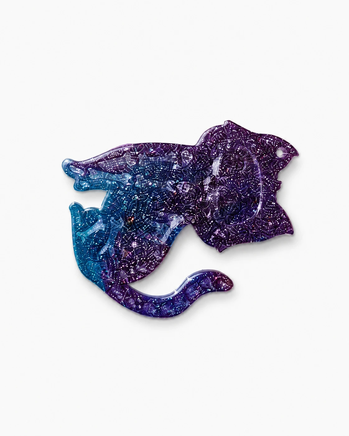 Glitter Resin Cat Charms (Set of 8) - photo 3