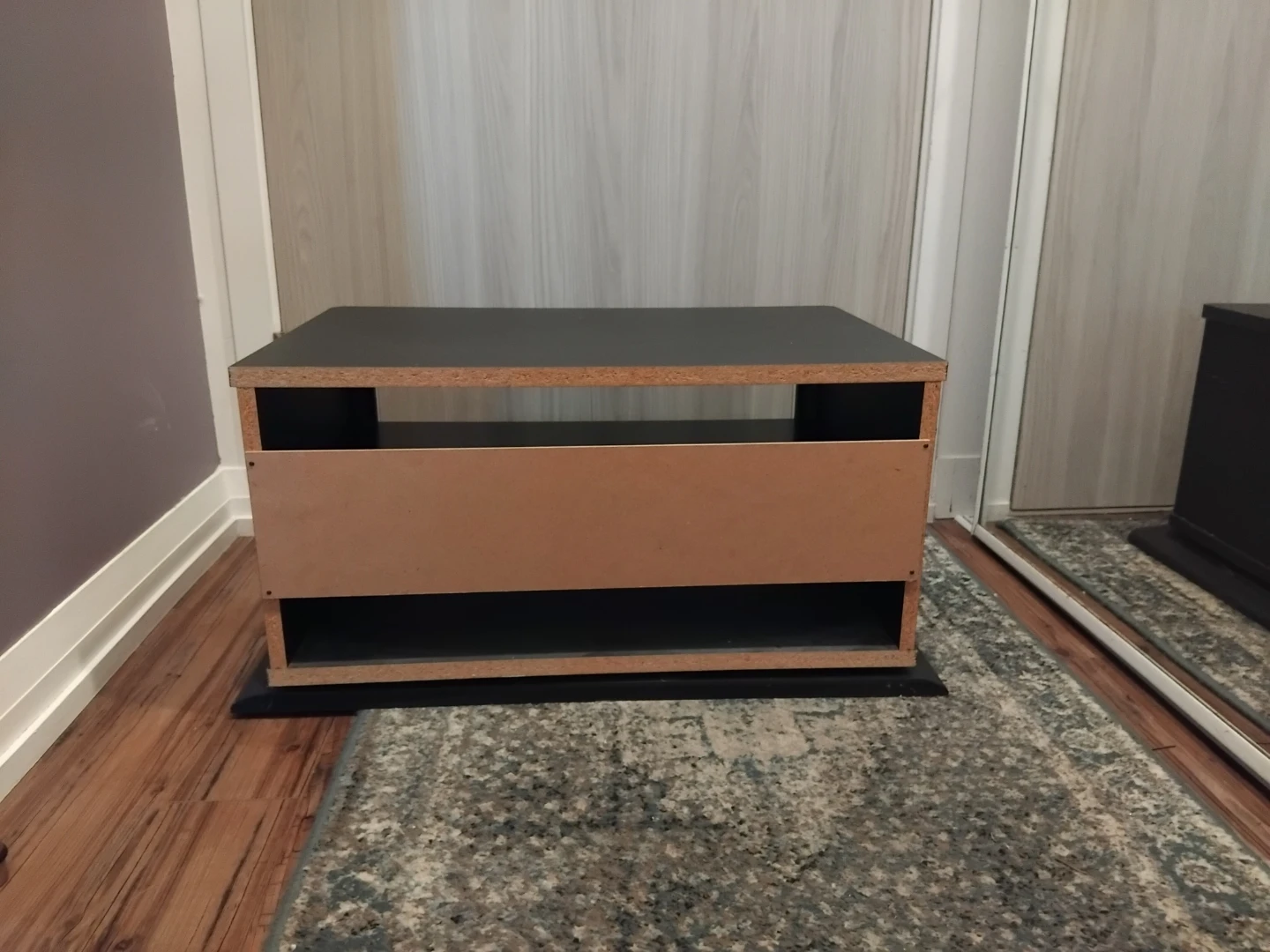 Black Media Console TV Stand - photo 2