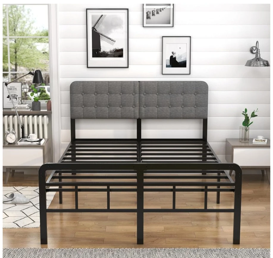EMODA 16 inch Queen Bed Frame with upholstered headboard - photo 5