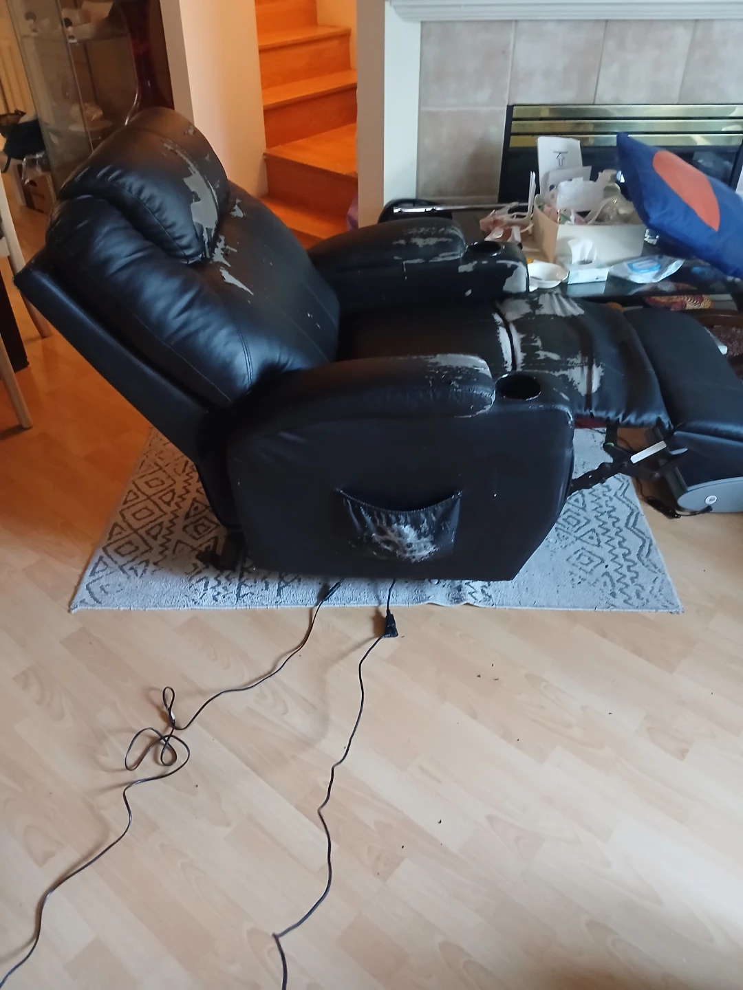 Black Power Lift Recliner Chair