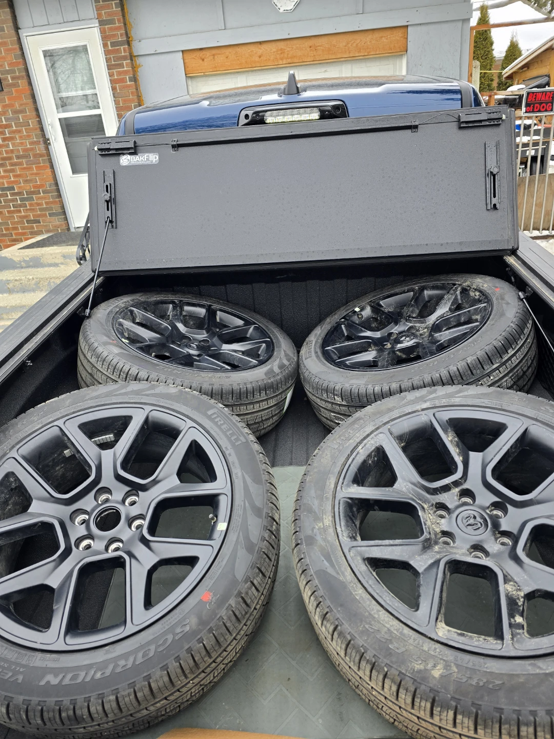 Pirelli Scorpion Verde 285/45 R22 Tires on OEM Ram Wheels