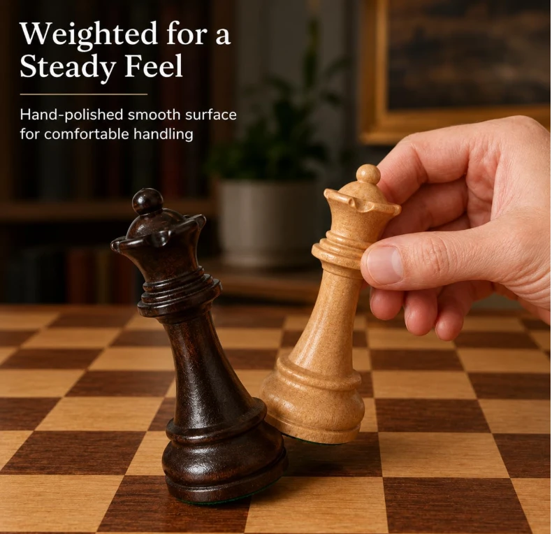 Wooden Chess Pieces - 3.75 Inch King - photo 3