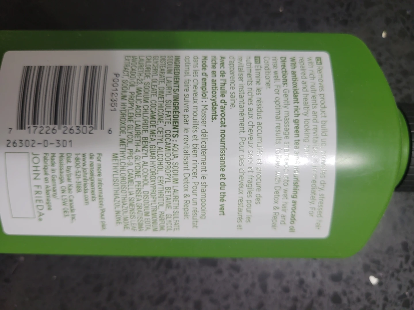 John Frieda Detox & Repair Shampoo 250 mL - photo 2