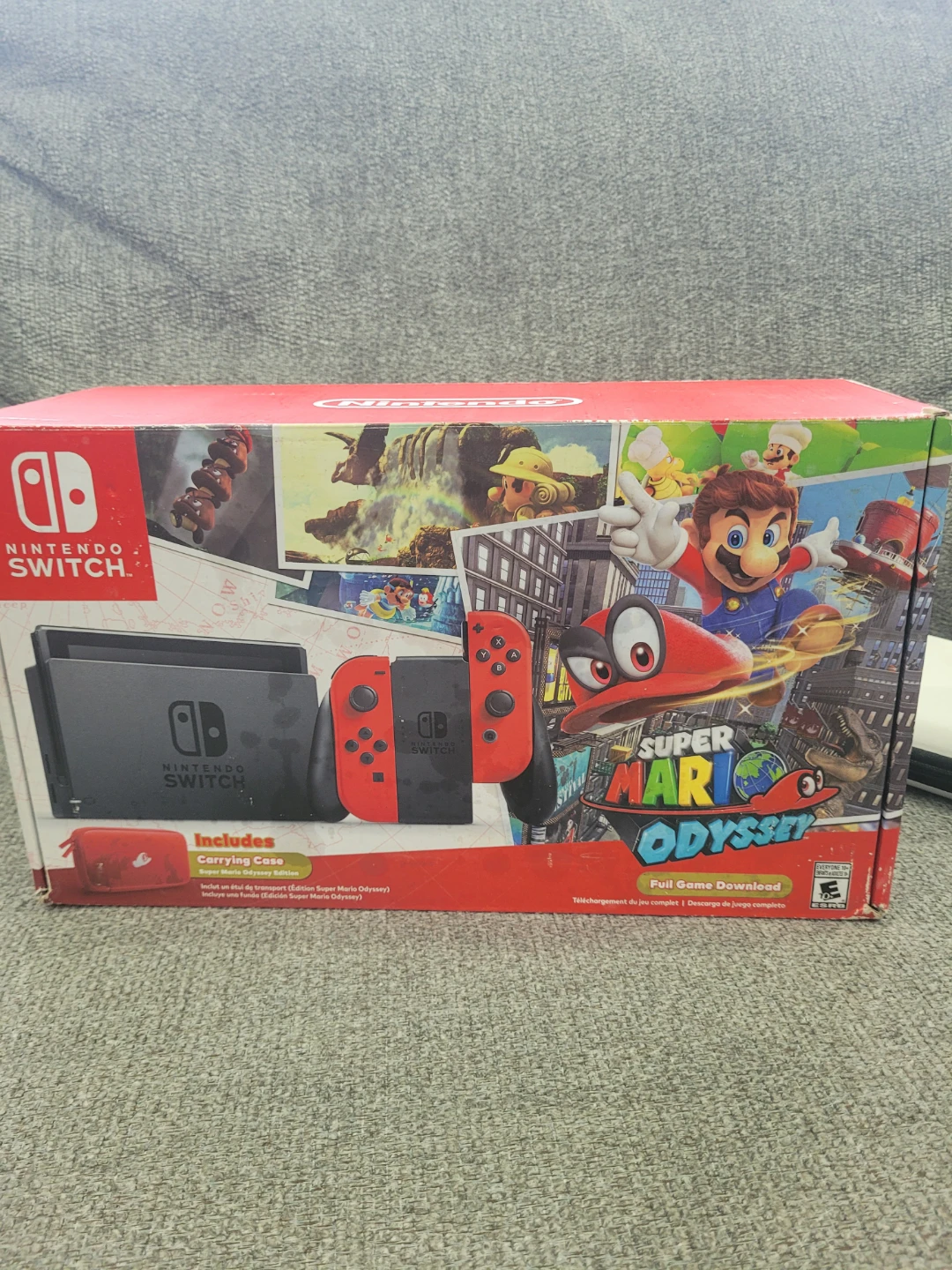 Nintendo Switch Mario Odyssey Edition Box + Dock, Charger & Case - photo 3