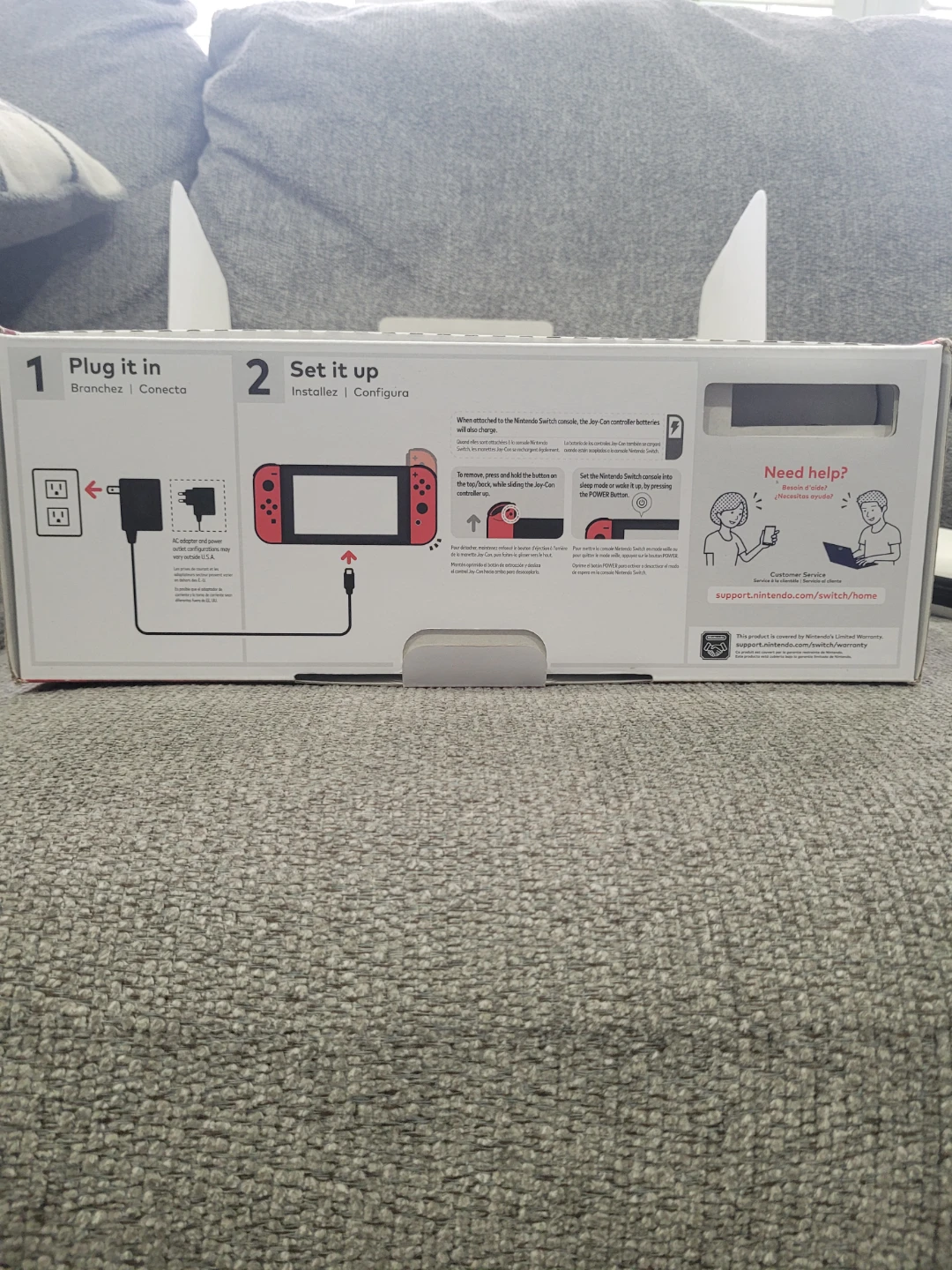 Nintendo Switch Mario Odyssey Edition Box + Dock, Charger & Case - photo 5