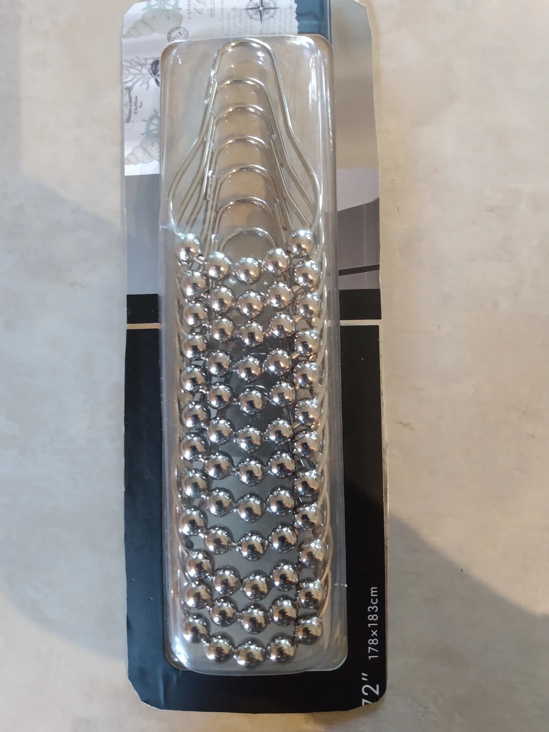 (New) 12 Shower Curtain Hooks - photo 3