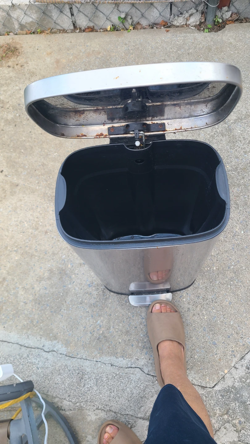 Stainless Steel Step Trash Can - photo 3