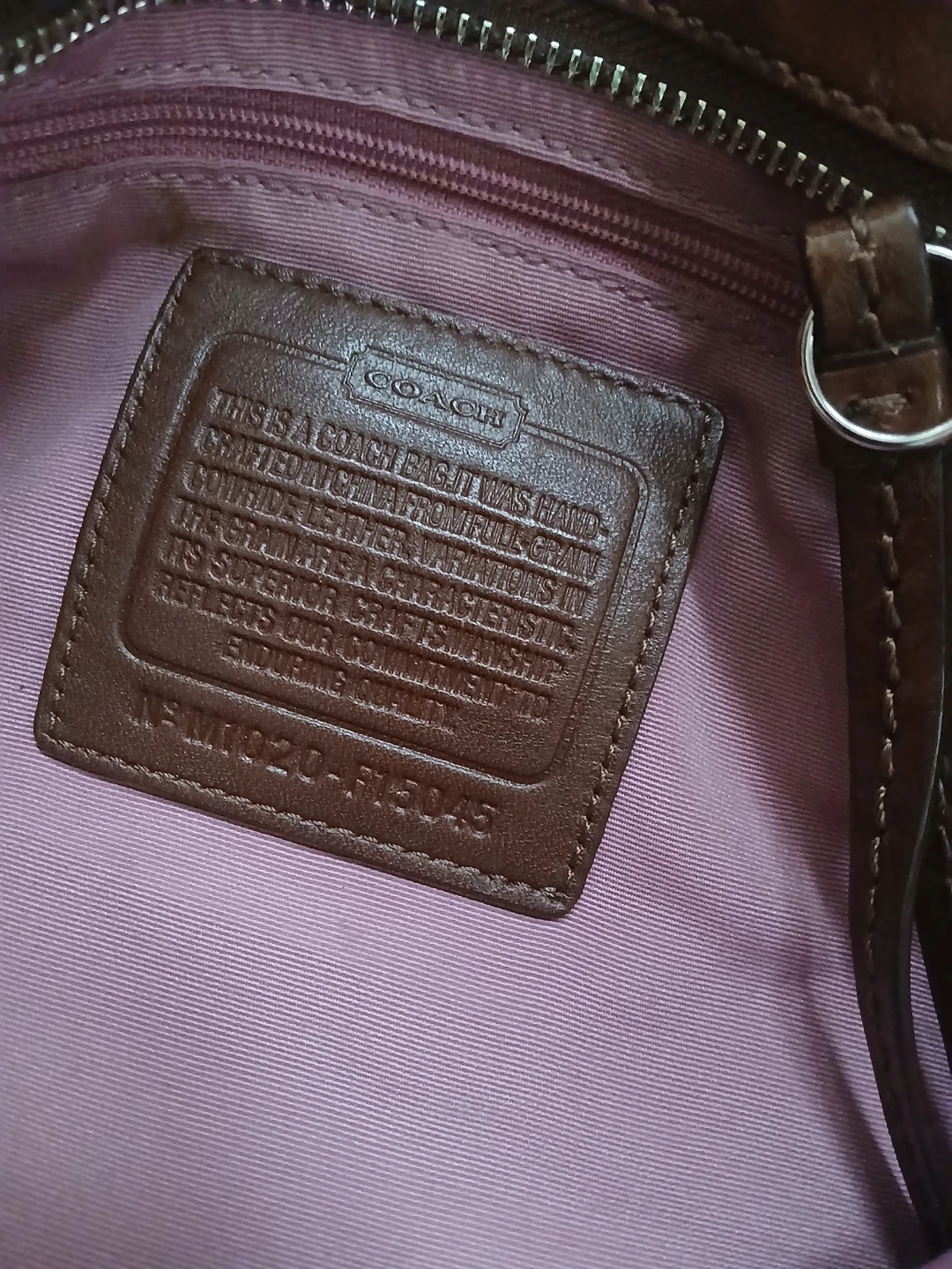 Coach White and Brown Leather Shoulder Bag - photo 2