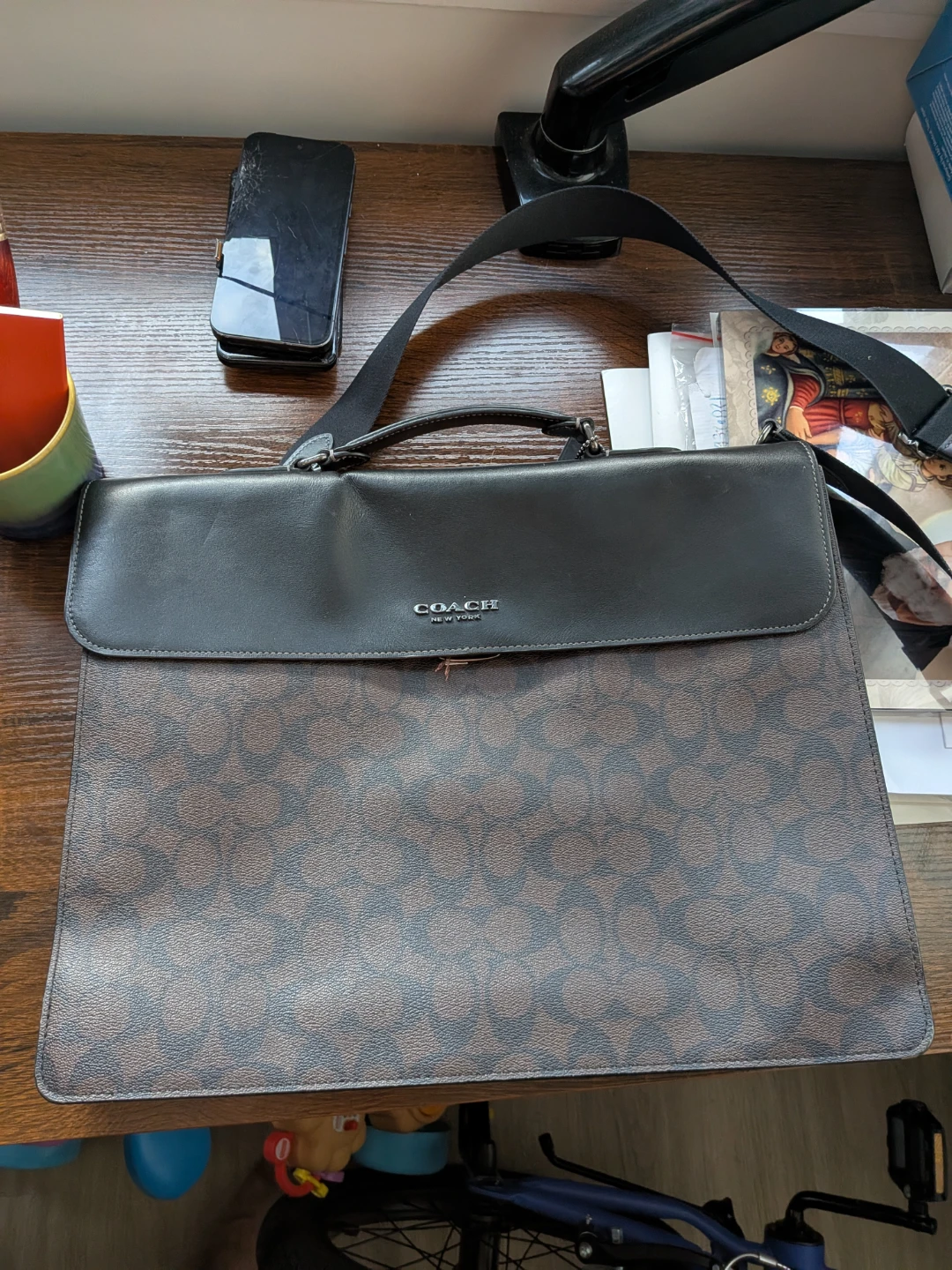 Coach New York Signature Briefcase - photo 2