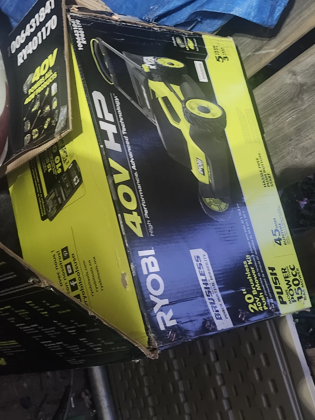 Bnib RYOBI 40V HP Brushless 20-inch Self-Propelled Mower Kit - photo 2