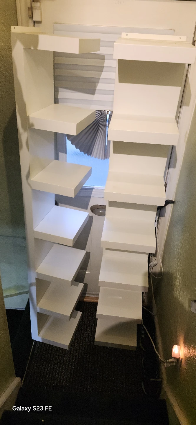 IKEA White Modern Bookshelf. $20 EACH