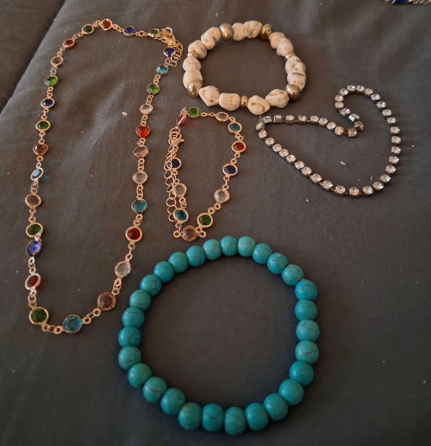 Assorted Bracelets and Necklace Set
