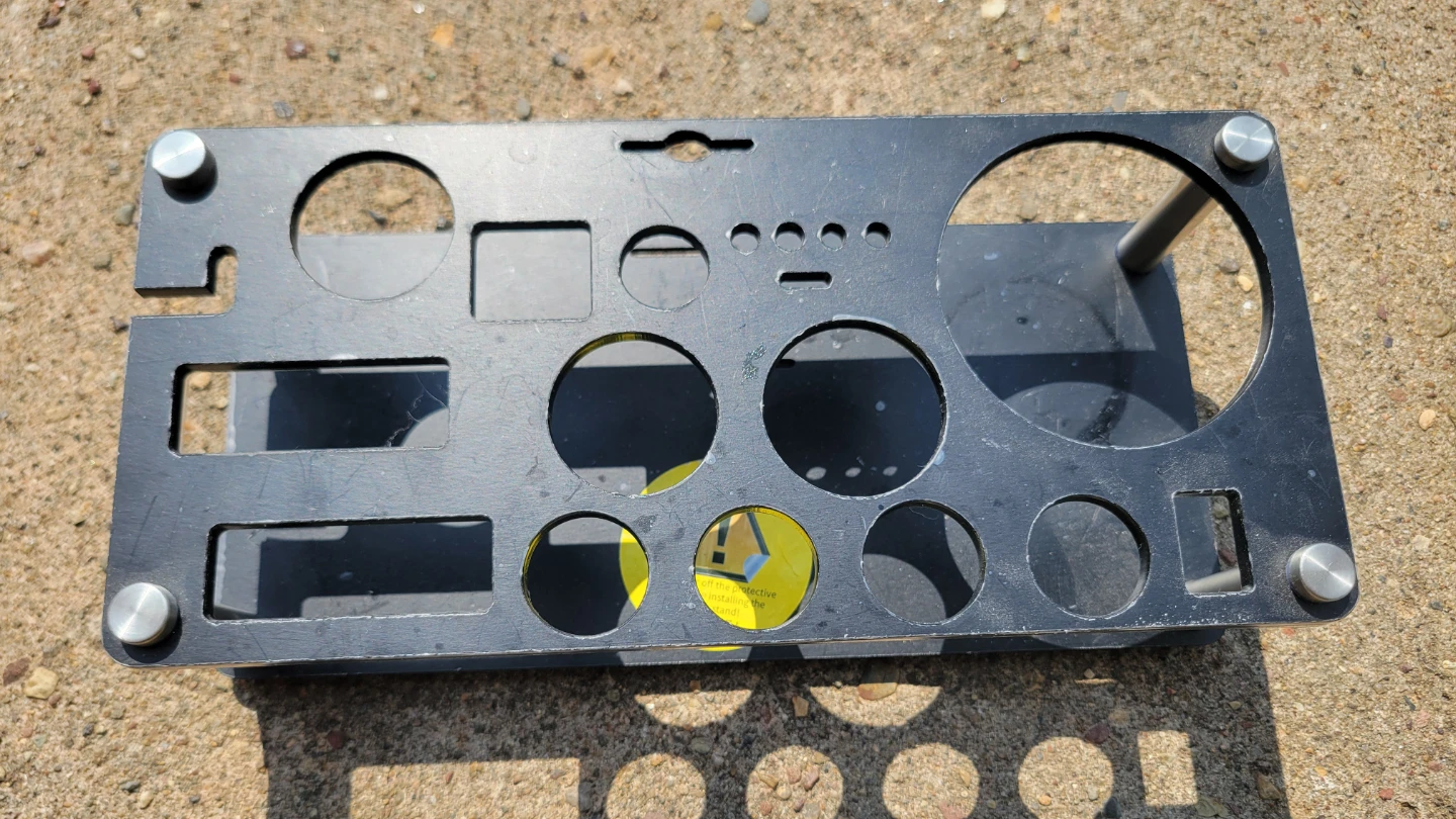 Black Metal Tool Holder Stand Organizer