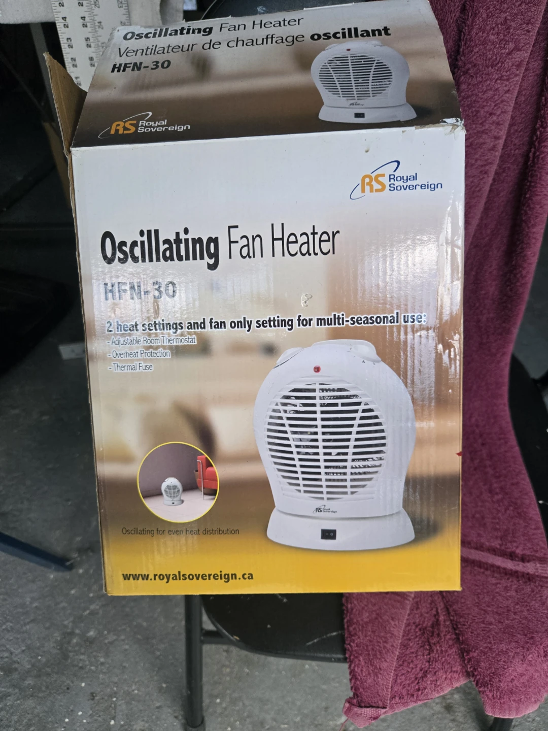 Royal Sovereign Oscillating Fan Heater HFN-30 - photo 2