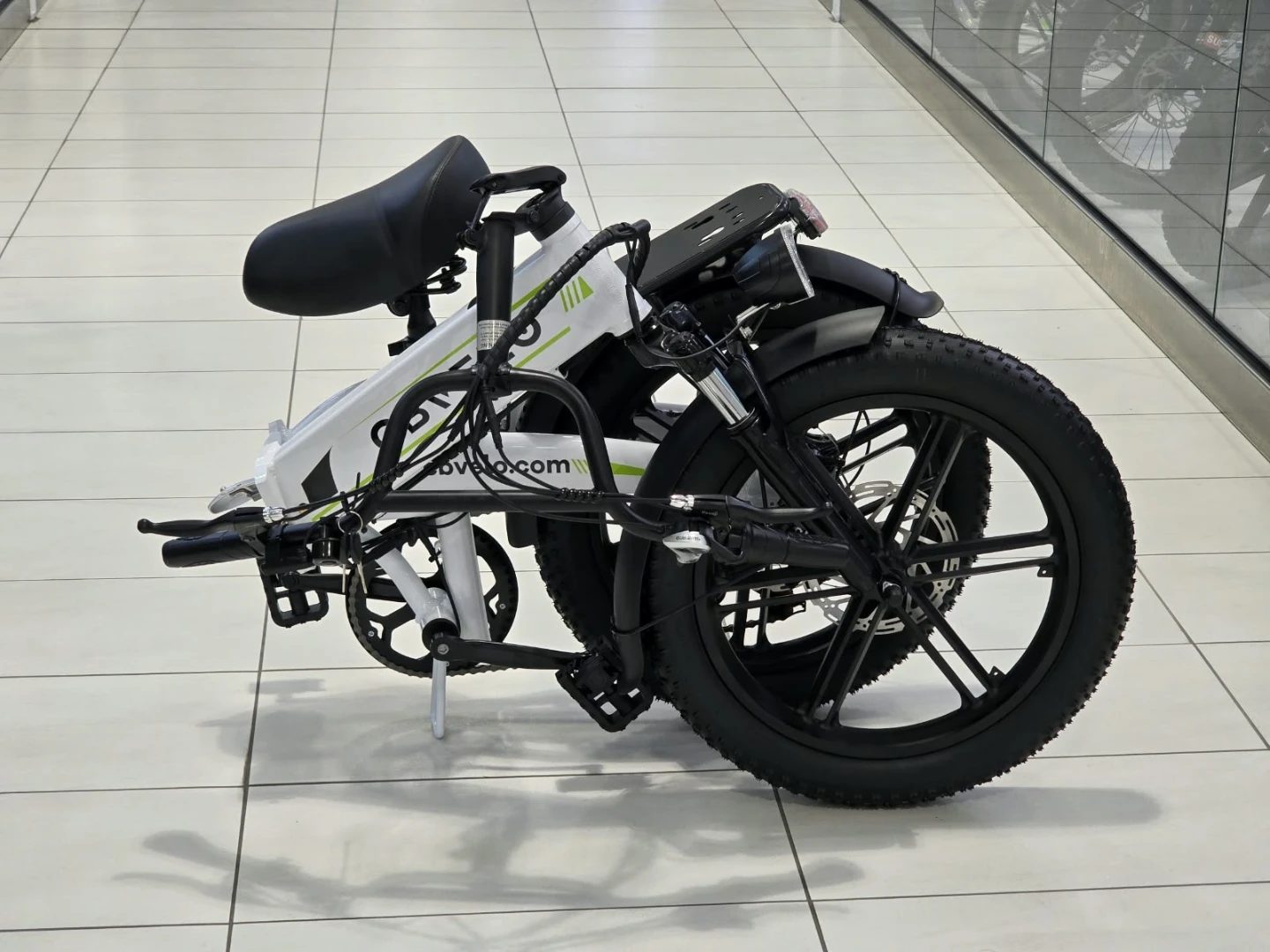 CBVelo Folding Electric Fat Bike - White EK5 - photo 5